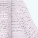 Glitter Striped Deco Mesh Roll | 21" x 10y | White/ Silver